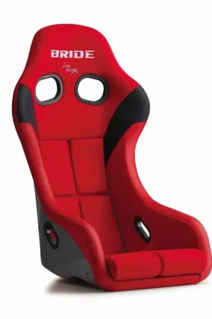 Bride ZETA IV Low Max Seat w/ Silver FRP Shell and Red Fabric Best Seller
