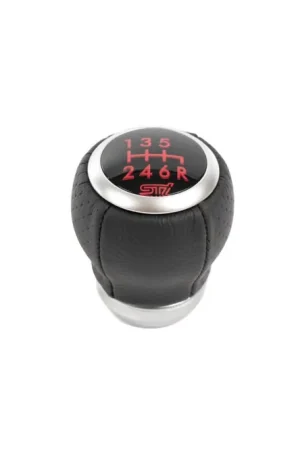 Subaru JDM STI Leather Shift Knob w/ Cherry Blossom Shift Pattern Most 6 Speed Subaru Models Shop Now