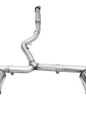 Money Back Guarantee AWE Touring Edition Catback Exhaust w/ Chrome Silver Tips 2022-2025 WRX