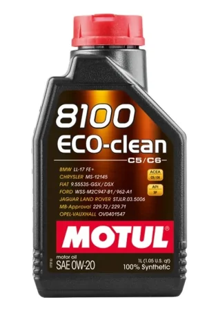 Best Choice Motul 8100 0W-20 Eco-clean Motor Oil 1L Bottle