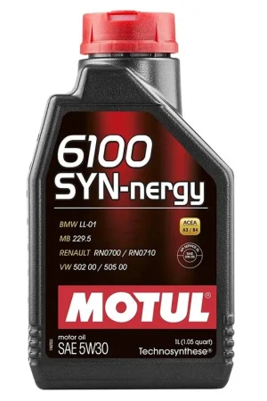 Motul 6100 5W-30 SYN-NERGY Motor Oil 1L Bottle Get Yours