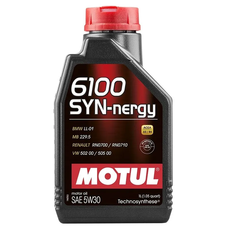 Motul 6100 5W-30 SYN-NERGY Motor Oil 1L Bottle Get Yours