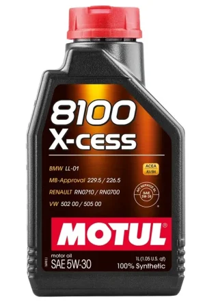 Fan Favorite Motul 8100 5W-30 X-cess Motor Oil 1L Bottle