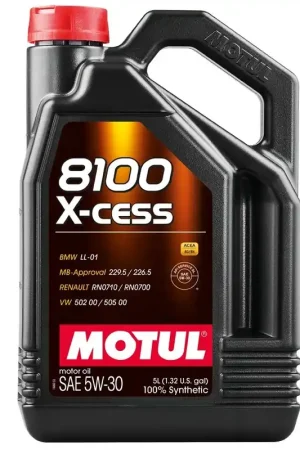 Motul 8100 5W-30 X-cess Motor Oil 5L Bottle Hot Deal