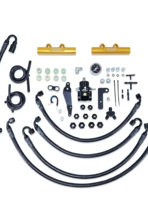 Free Delivery IAG PTFE Flex Fuel System Kit w/ Lines, Rails and FPR 2008-2014 WRX / 2008-2021 STI