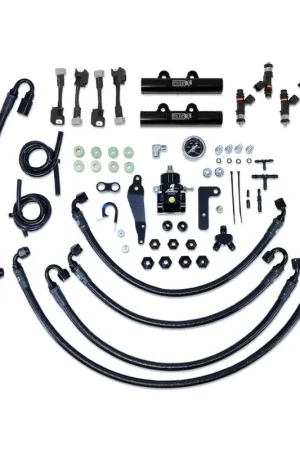 One Day Deal IAG PTFE Flex Fuel System Kit w/ Lines, Rails, FPR and FIC 1000cc Injectors 2008-2014 WRX / 2008-2021 STI