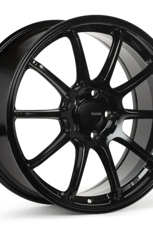 Enkei Triumph Gloss Black 18x9.5 5x114.3 38mm Offset Crafted