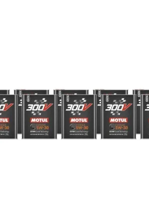 While Supplies Last Motul 300V 5W-30 Power Full Synthetic Motor Oil Case (10x 2L Bottles)