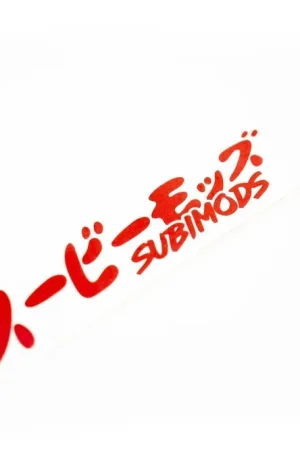 Subimods Official "Overseas" Transfer Style Sticker Red Secure Checkout