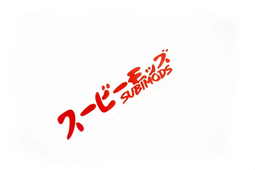 Subimods Official "Overseas" Transfer Style Sticker Red Secure Checkout