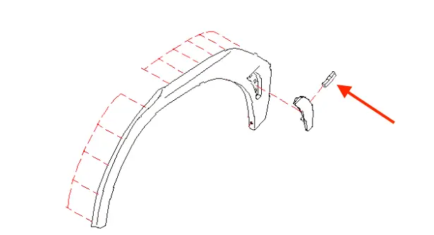 Final Sale Subaru OEM Rear Fender Flare Reflector Retaining Clip 2022-2024 WRX