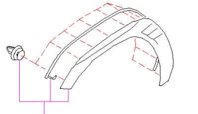 Subaru OEM Left Front Fender Flare 2022-2024 WRX Cheap