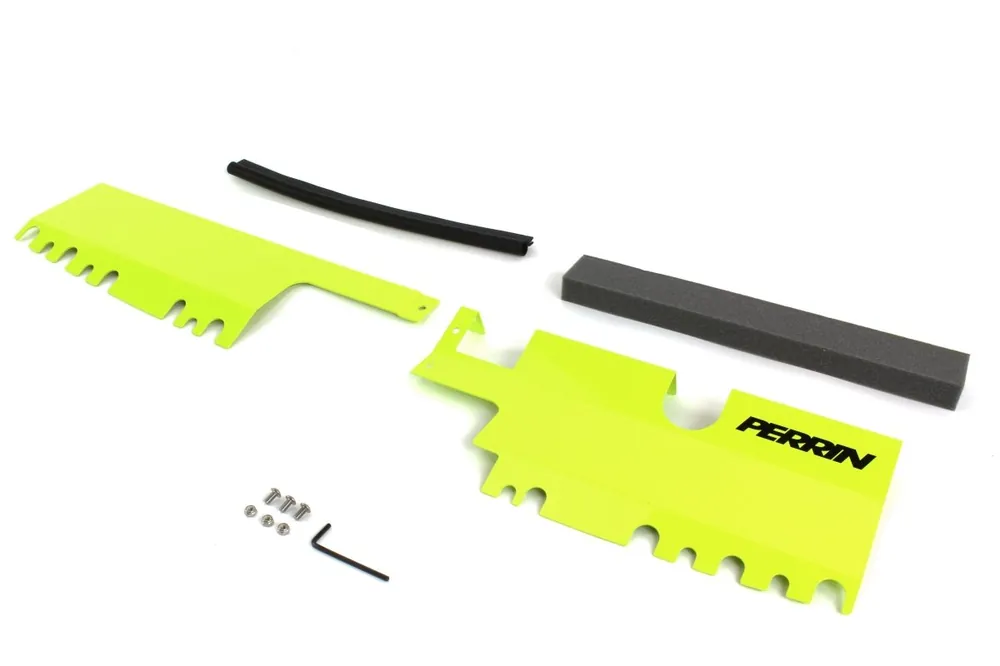 Perrin 2pc Radiator Shroud For Use w/ OEM Intake Scoop Neon Yellow 2015-2021 WRX / 2015-2021 STI Wholesale