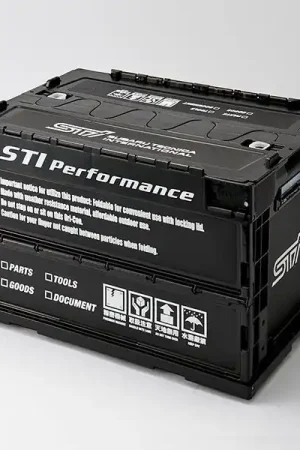 Subaru JDM Folding Container Medium Black Fresh Stock