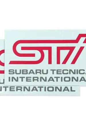 Best Price Subaru JDM STI Sticker Type B Cherry Red w/ Grey