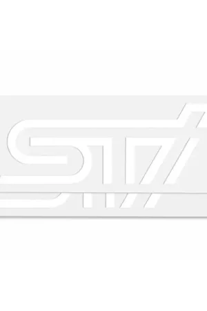 Subaru JDM STI Sticker Type A White Genuine