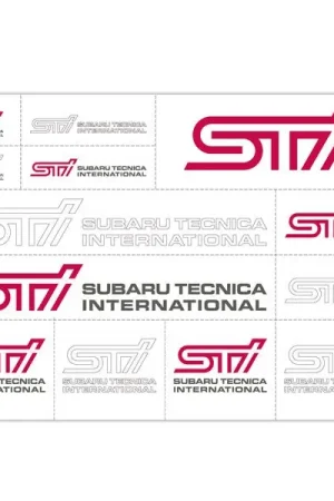 Free Returns Subaru JDM STI Transfer Sticker Pack