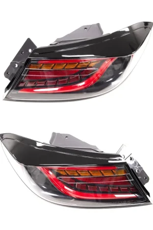 Save Now Molded Innovations CS Style Sequential LED Tail Lights Clear Lens w/ Black Base & Red Bar 2022-2024 BRZ / 2022-2024 GR86