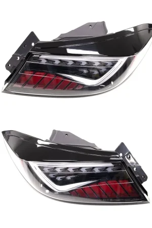 Molded Innovations EVO+ Style Sequential LED Tail Lights Clear Lens w/ Black Base & White Bar 2022-2024 BRZ / 2022-2024 GR86 Factory Price