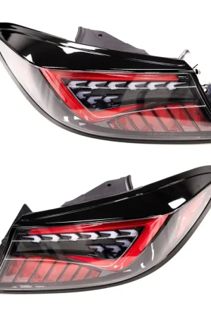 Molded Innovations EVO+ Style Sequential LED Tail Lights Clear Lens w/ Black Base & Red Bar 2022-2024 BRZ / 2022-2024 GR86 Free Shipping