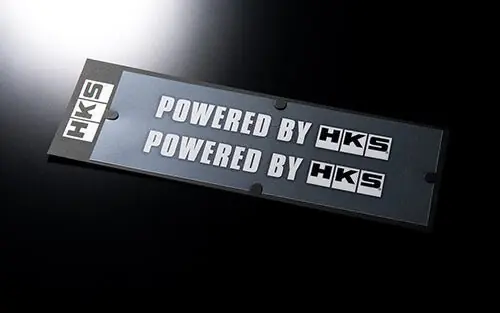 HKS White Powered By HKS Sticker W200 Limited Edition