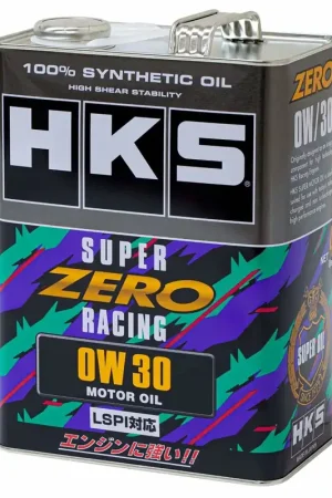 HKS 0W-30 Super Zero Racing Oil 4L Can Free Shipping
