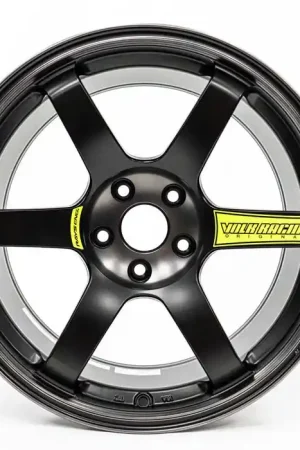 Hot Deal Volk Racing TE37 SAGA SL M-Spec Pressed Black w/ Neon Yellow Stickers 18x10.0 +40mm 5x114.3 2015-2024 WRX / 2011-2021 STI