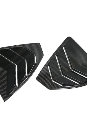 Molded Innovations Gloss Carbon Fiber Rear Knockout Window Cover Pair 2022-2024 WRX Special Offer