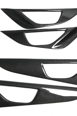 Molded Innovations Gloss Carbon Fiber Door Panel Trim Cover Set 2022-2024 WRX Limited Edition