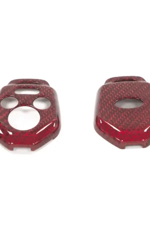Best Seller Molded Innovations Gloss Carbon Fiber Key Cover Red Most Subaru Models