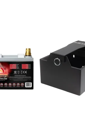 MeLe Design Firm 900 Series Lightweight Battery Mount Kit Black w/ Full Throttle FT410 Battery and Terminals 2008-2021 WRX / 2008-2021 STI / 2005-2009 Legacy GT Modern