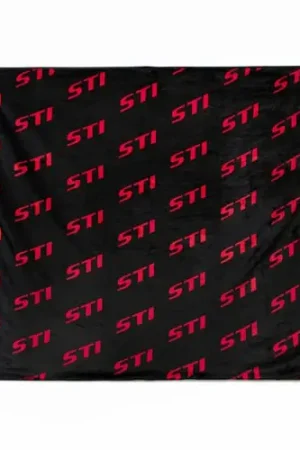 Subaru JDM STI Monogram Large Blanket Black w/ Red Editor’s Pick