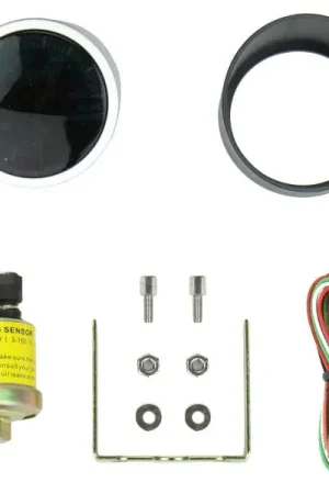 Modern Prosport Performance Series Amber / White Electronic Oil Pressure Gauge 52MM