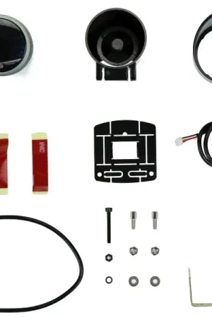 Modern Prosport Premium Series Amber / White Electronic Battery Voltage Gauge 52mm