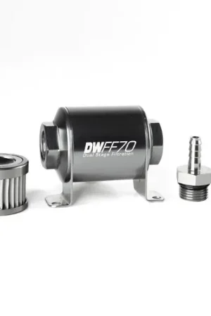 One Day Deal Deatschwerks In-Line Fuel Filter w/ Housing Kit and Barb Fittings 1993-2005 Impreza
