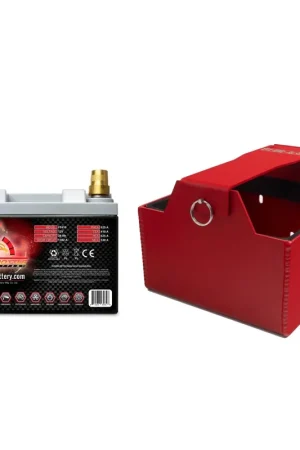 MeLe Design Firm 900 Series Lightweight Battery Mount Kit Red w/ Full Throttle FT410 Battery and Terminals 2008-2021 WRX / 2008-2021 STI / 2005-2009 Legacy GT Discount