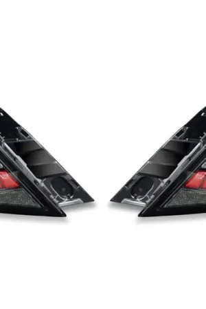 Modern Molded Innovations EvoGlow Series DynamicLume LED Tail Lights Light Smoke Lens w/ Black Base & Red Bar 2022-2024 WRX