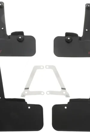 Subaru OEM Mudflap Set Black w/ Cherry Red STI Logo 2022-2024 WRX Modern
