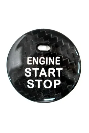 Molded Innovations Carbon Fiber Push Start Button Overlay Black Most Subaru Models w/ Push to Start Function Order Now