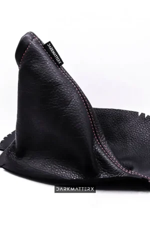 DARKMATTERX Leather E-Brake Boot Black w/ Red Stitching 2022-2024 WRX Special Offer