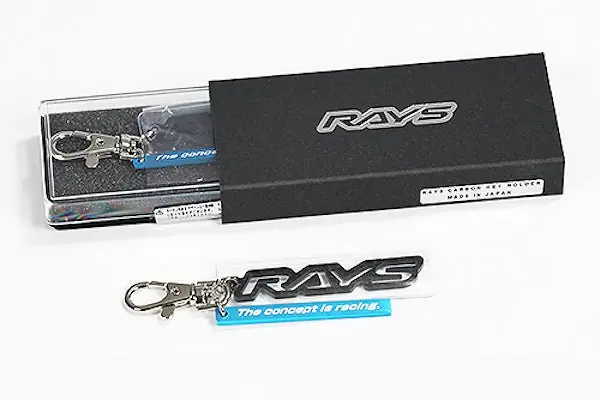 RAYS Official Carbon Fiber Key Chain Fresh Stock