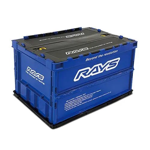 Mega Sale RAYS Official Collapsable 50L Container Box 23S Blue w/ Black Accent