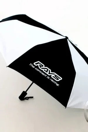 Trending RAYS Official Compact One Touch Umbrella Black / White