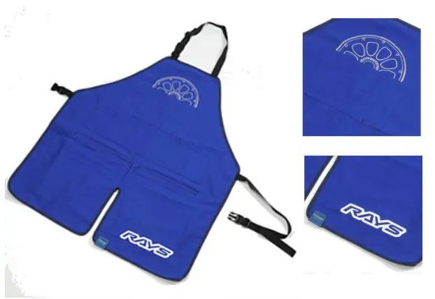 RAYS Official Mechanic Apron Blue Super Sale