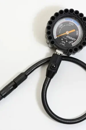 Mega Sale RAYS Official Racing Air Gauge 60MM Black w/ Black Accent