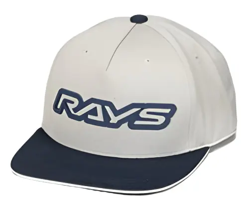 Limited Time RAYS Official Flat Brim Hat 23S Light Gray / Blue