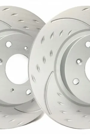 Wholesale SP Performance Diamond Slot Slotted Front Rotor Pair 2005-2017 STI