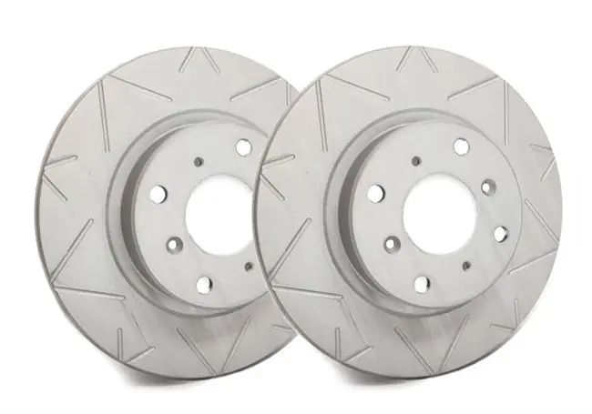 Limited Edition SP Performance Peak Series Slotted Front Rotor Pair 2004 STI