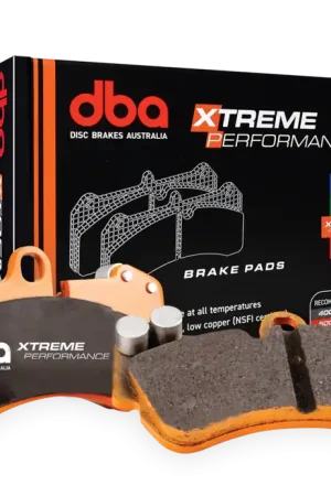DBA Extreme Performance Series Rear Brake Pads 2022-2024 WRX w/ Electric Parking Brake Fan Favorite