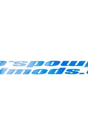 Subimods Official "Italic JDM Style" Transfer Style Sticker Pair Blue Original